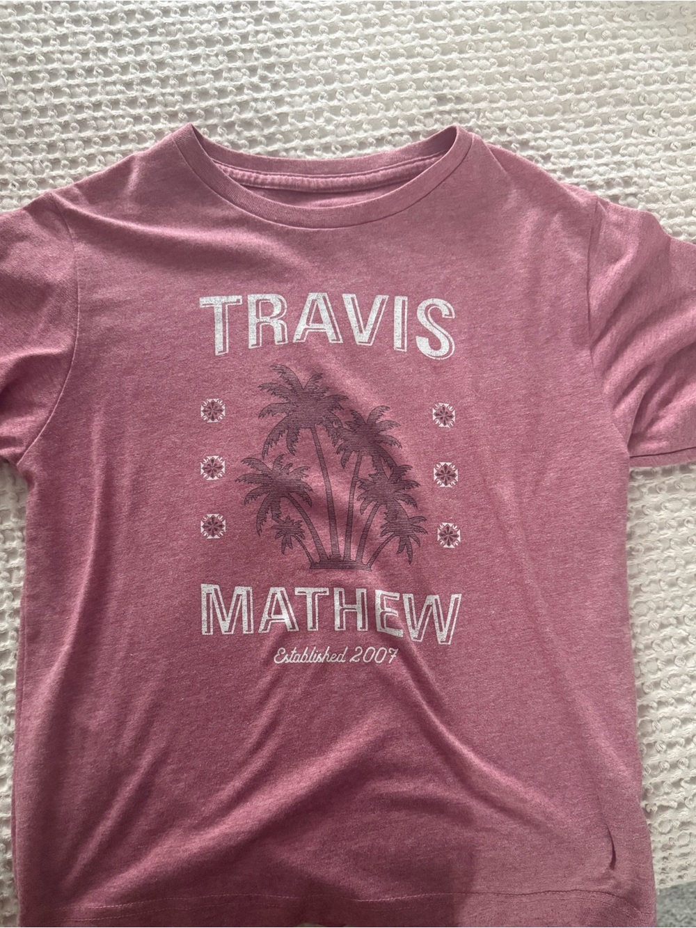 Travis Mathew Kids Pink Palm Graphic Tee